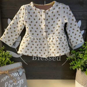 CARTER'S QUILTED TODDLER CARDIGAN